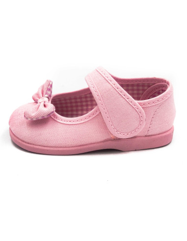 mercedita de nina con lazo zapatero y suela de goma