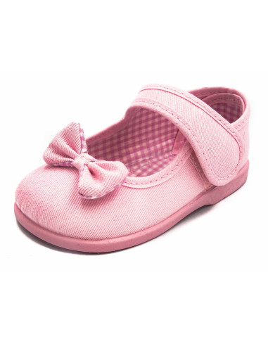 mercedita de nina con lazo zapatero y suela de goma
