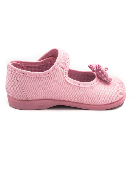 mercedita de nina con lazo zapatero y suela de goma