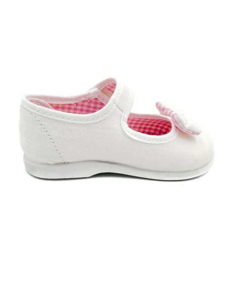 mercedita de nina con lazo zapatero y suela de goma