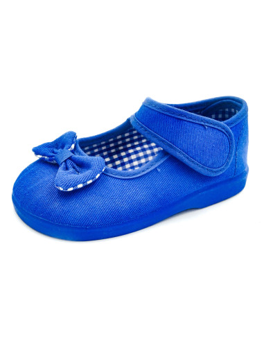 mercedita de nina con lazo zapatero y suela de goma