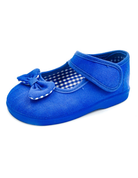 mercedita de nina con lazo zapatero y suela de goma