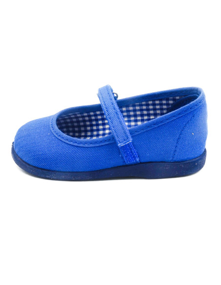 mercedita clasica para nina de lona con suela de caucho