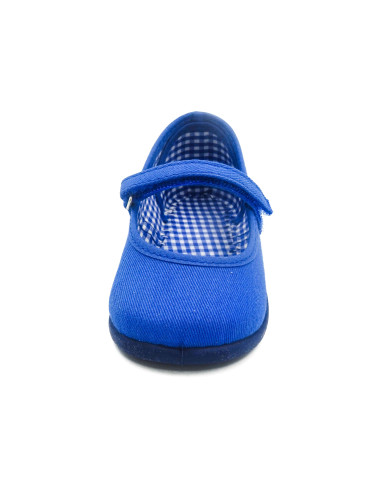 mercedita clasica para nina de lona con suela de caucho