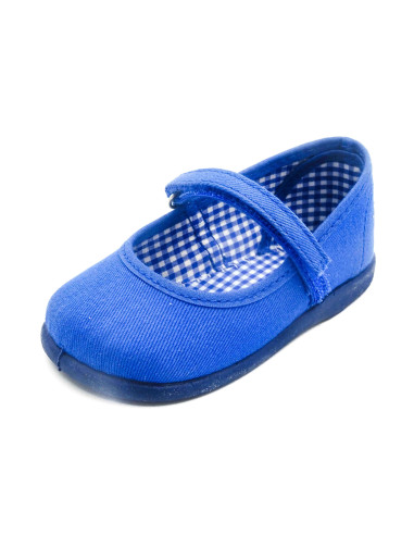 mercedita clasica para nina de lona con suela de caucho