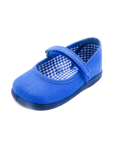 mercedita clasica para nina de lona con suela de caucho