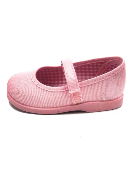mercedita clasica para nina de lona con suela de caucho