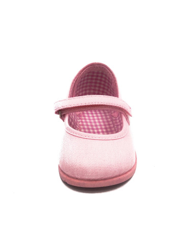 mercedita clasica para nina de lona con suela de caucho