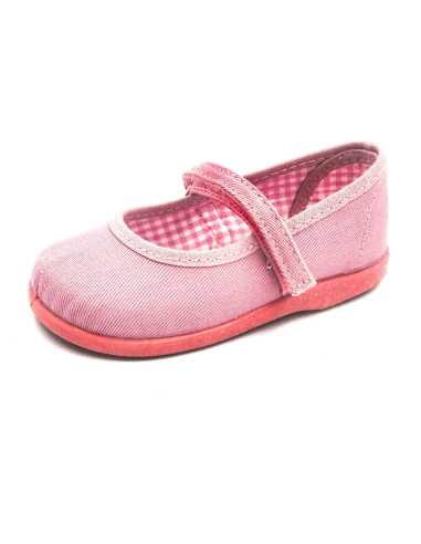 mercedita clasica para nina de lona con suela de caucho