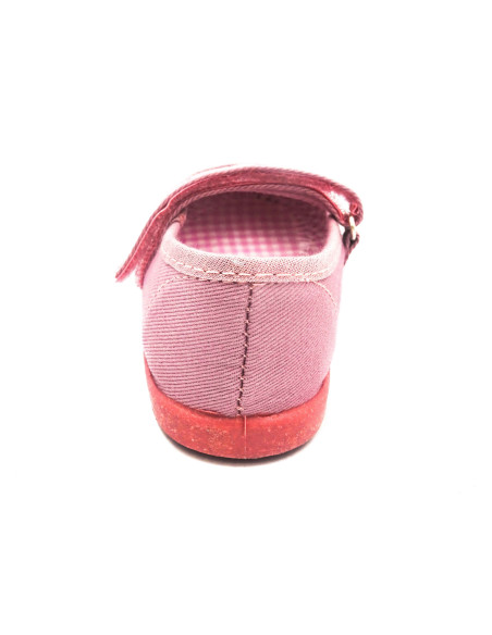 mercedita clasica para nina de lona con suela de caucho