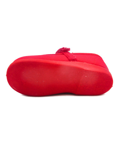 mercedita clasica para nina de lona con suela de caucho