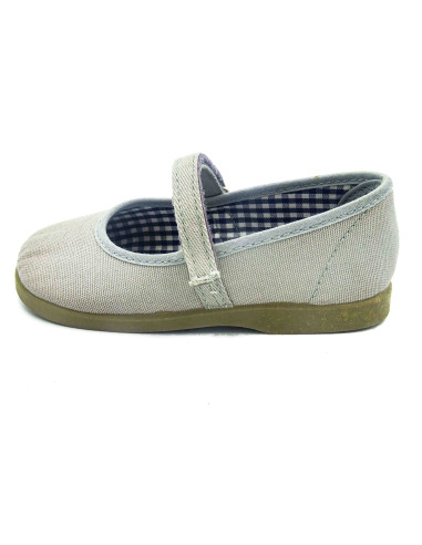 mercedita clasica para nina de lona con suela de caucho