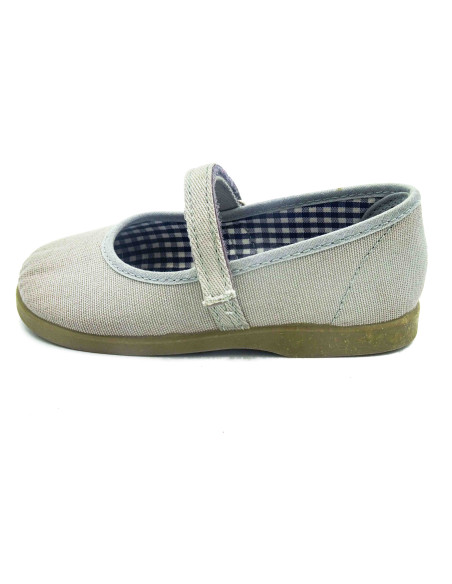 mercedita clasica para nina de lona con suela de caucho