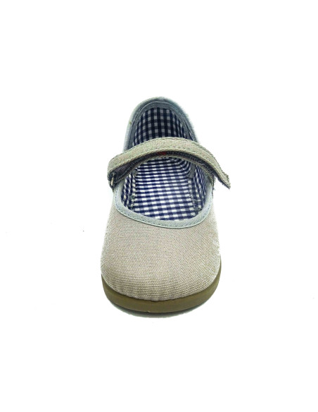 mercedita clasica para nina de lona con suela de caucho