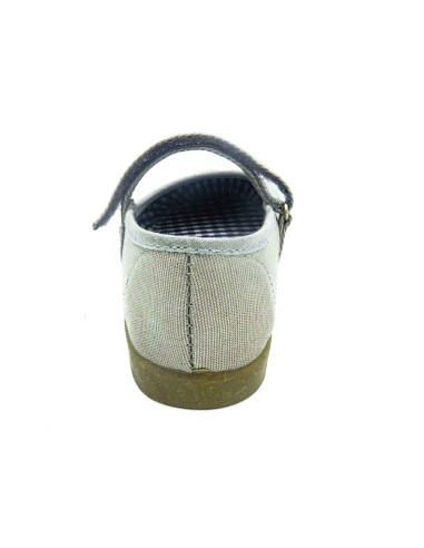 mercedita clasica para nina de lona con suela de caucho