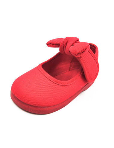 mercedita de tela para nina con un lazo de lona