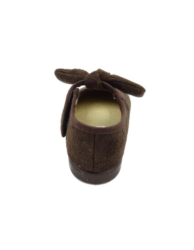 mercedita para nina con lazo en la correa y suela de goma