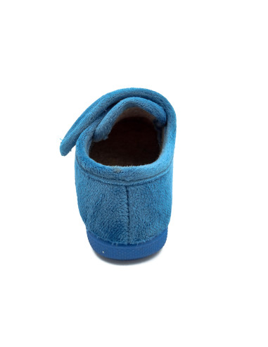 zapatilla de casa para nino con dibujo super heroe y suela de caucho