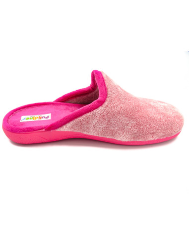 zapatilla de casa para mujer con suela de goma