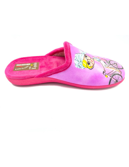 60 39 zapatilla de casa para chica con suela de goma
