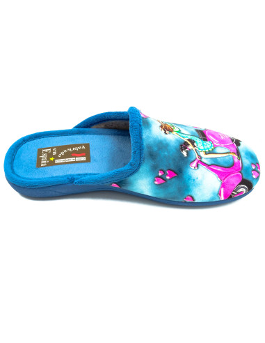 zapatilla de casa para chica con suela de goma