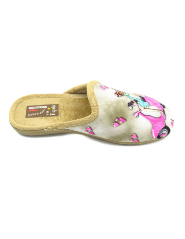 zapatilla de casa para chica con suela de goma