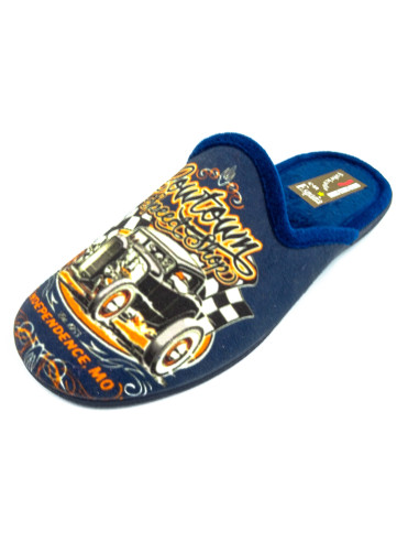 60 11 zapatilla de casa para caballero con suela de caucho