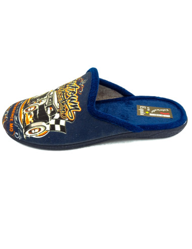 60 11 zapatilla de casa para caballero con suela de caucho
