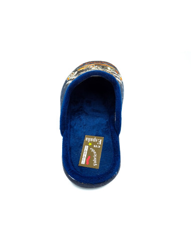 60 11 zapatilla de casa para caballero con suela de caucho