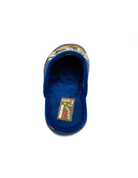 60 11 zapatilla de casa para caballero con suela de caucho