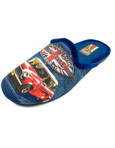 60 01 zapatilla de caballero con suela de caucho