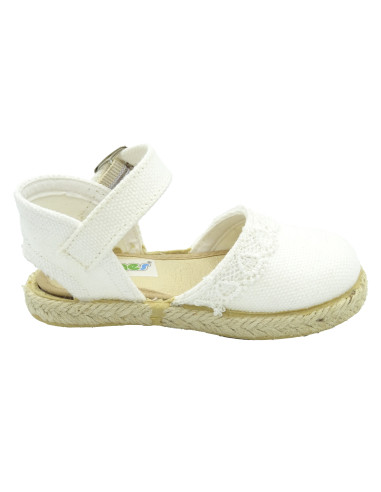 263 122 espartena de nina con puntilla y suela de goma