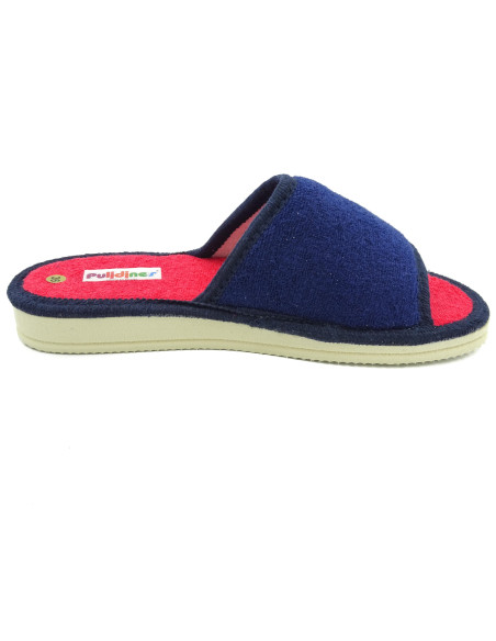 zapatilla de casa para mujer de toalla con suela microporosa