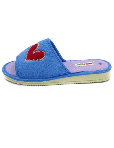 zapatilla de casa para mujer de toalla con suela microporosa