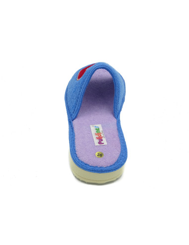 zapatilla de casa para mujer de toalla con suela microporosa