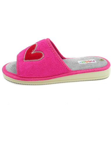 zapatilla de casa para mujer de toalla con suela microporosa