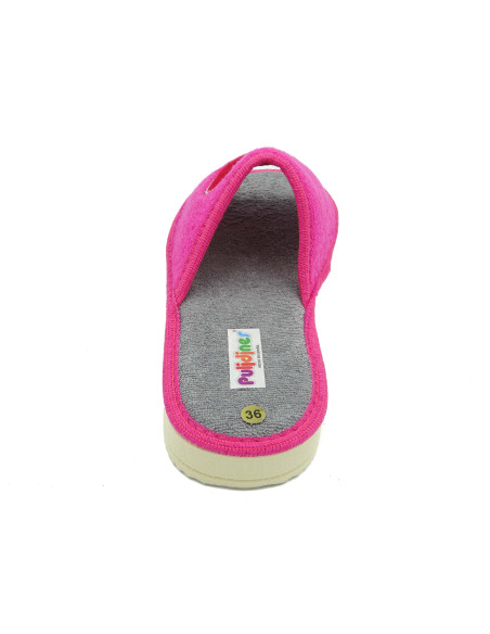 zapatilla de casa para mujer de toalla con suela microporosa