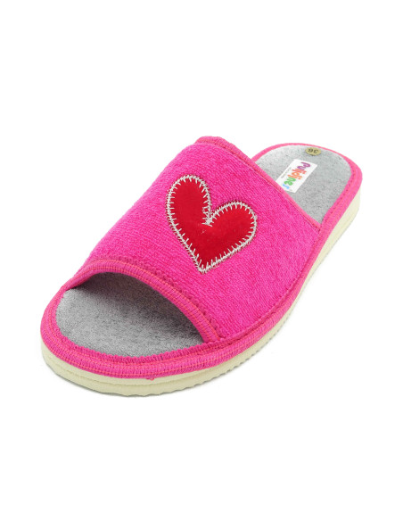 zapatilla de casa para mujer de toalla con suela microporosa