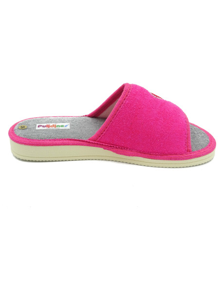 zapatilla de casa para mujer de toalla con suela microporosa