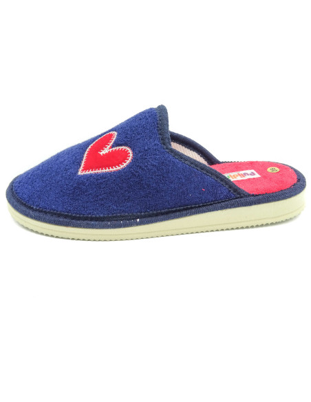 zapatilla de casa para mujer de toalla