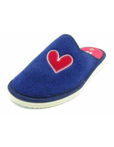 zapatilla de casa para mujer de toalla