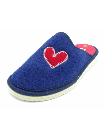 zapatilla de casa para mujer de toalla