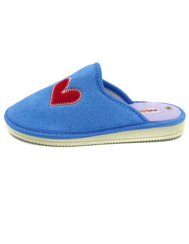 zapatilla de casa para mujer de toalla