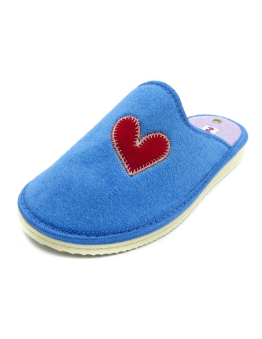 zapatilla de casa para mujer de toalla