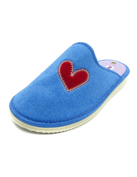 zapatilla de casa para mujer de toalla