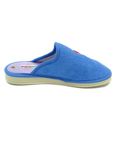 zapatilla de casa para mujer de toalla