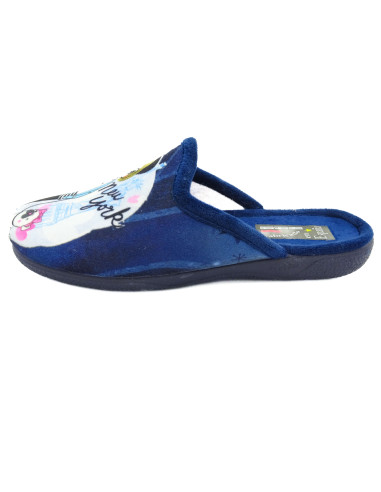 zapatilla de casa para senora con la suela de caucho