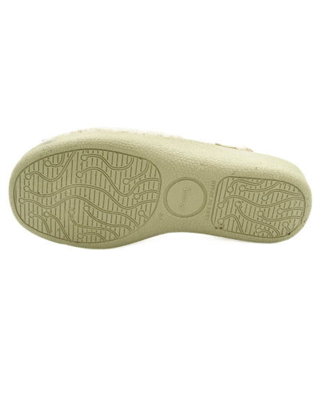 zapatilla de casa de senora con cuna de caucho