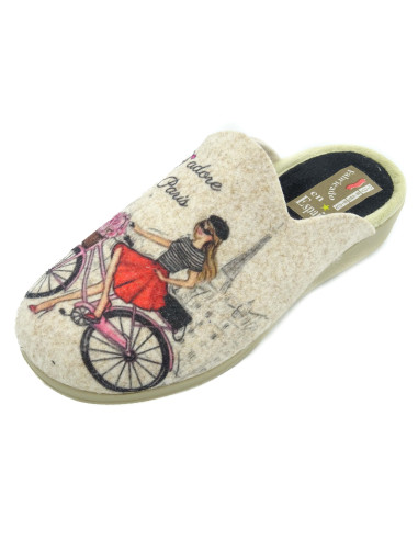 zapatilla de casa para senora con la cuna de caucho