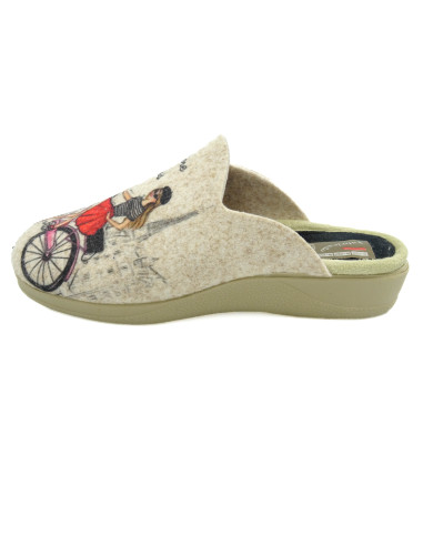 zapatilla de casa para senora con la cuna de caucho